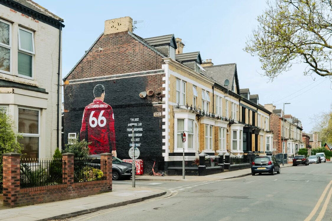 Terraced houses in Liverpool or Manchester