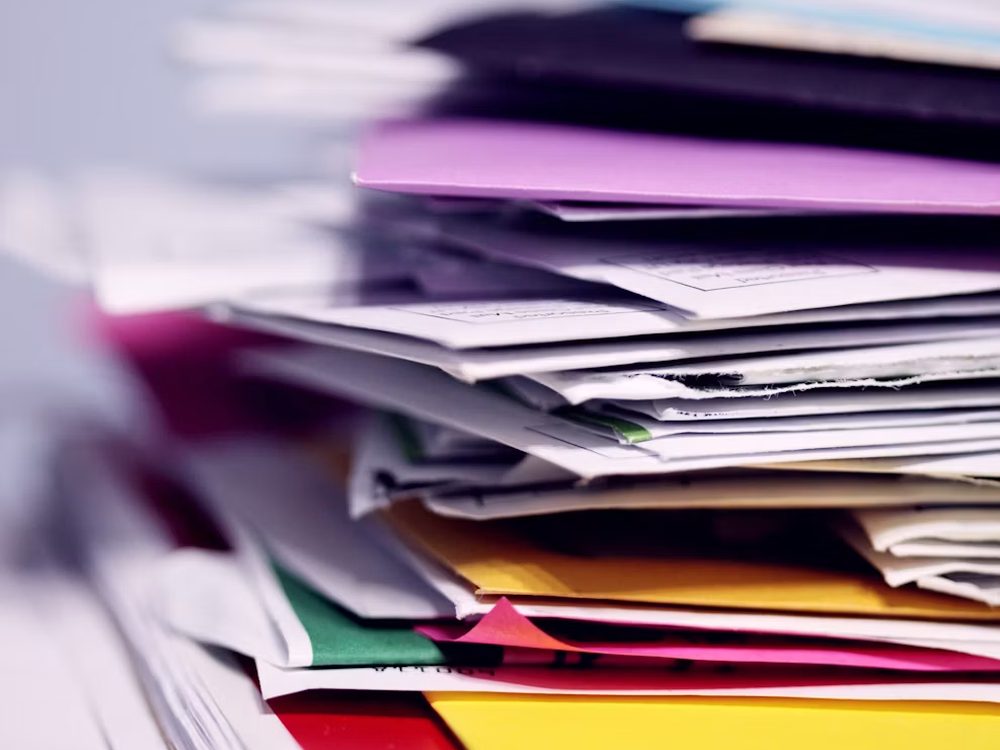 Thick stack of legal documents, the pack to read before exchanging contracts