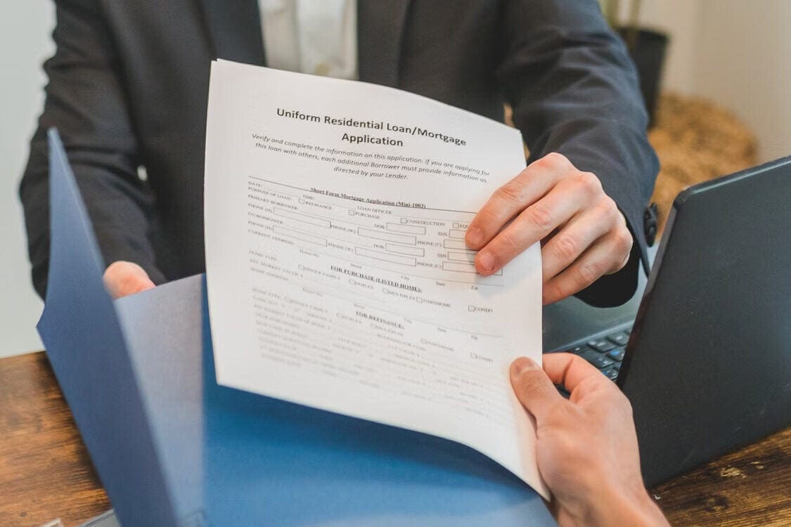 Mortgage refinance documents